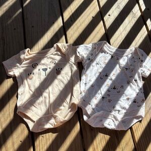 Cute Animal Print Baby Onesie